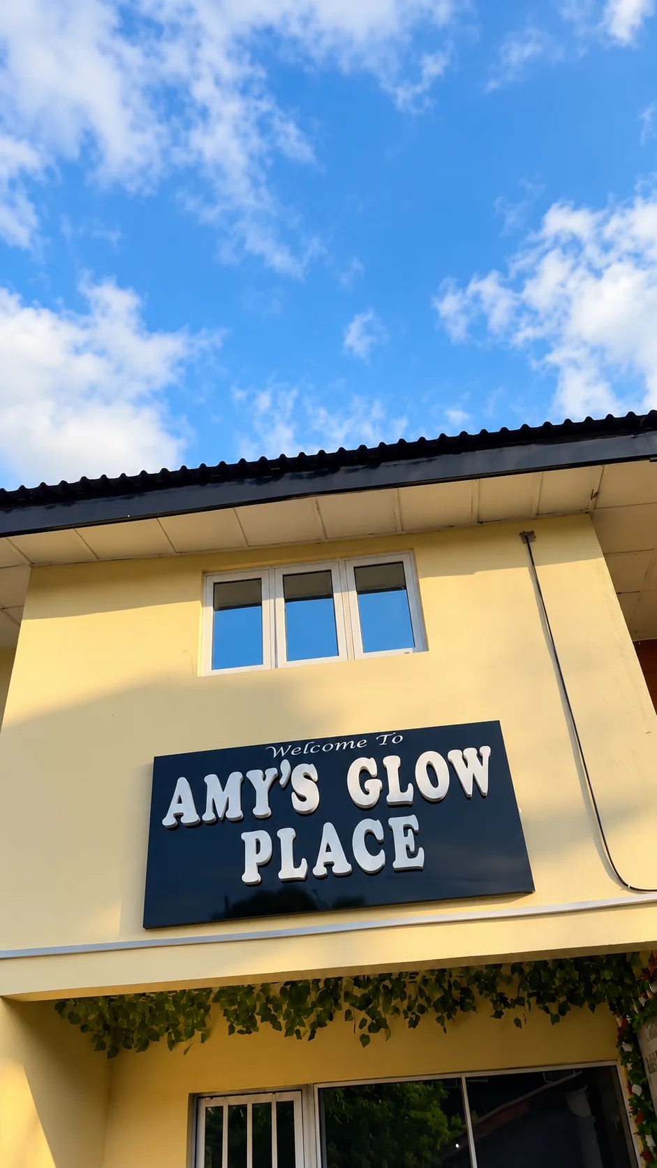 Amy's Glow Place exterior and sign in Port Harcourt